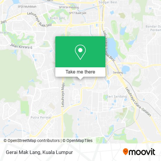 Gerai Mak Lang map