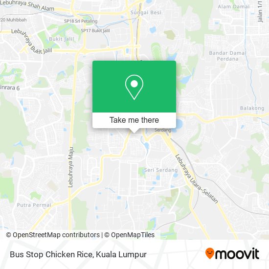 Bus Stop Chicken Rice map