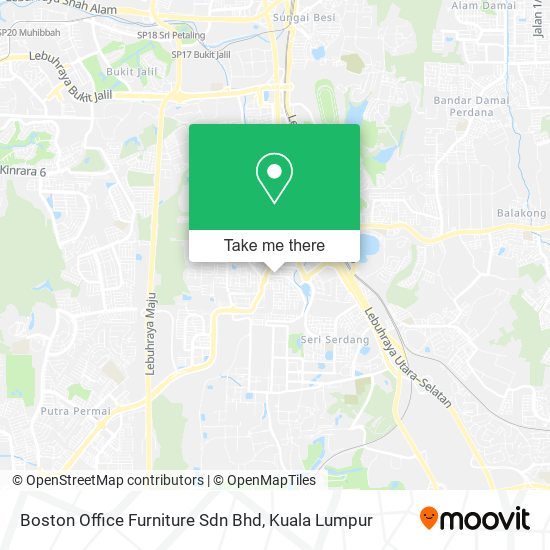 Boston Office Furniture Sdn Bhd map