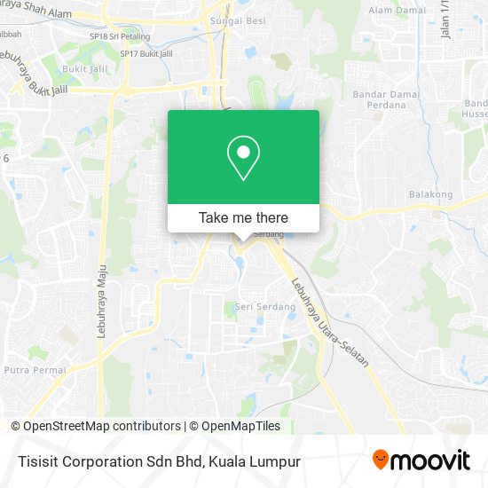 Tisisit Corporation Sdn Bhd map