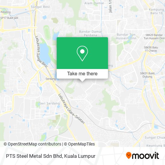PTS Steel Metal Sdn Bhd map