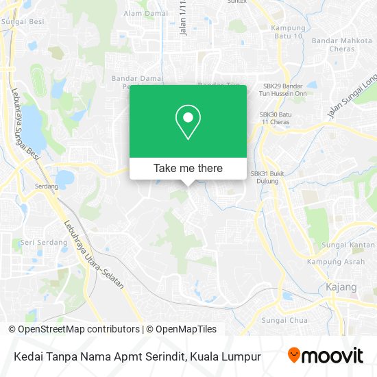 Kedai Tanpa Nama Apmt Serindit map