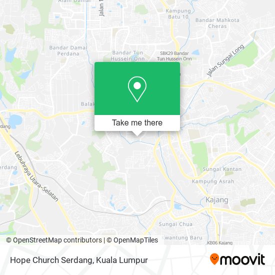 Peta Hope Church Serdang