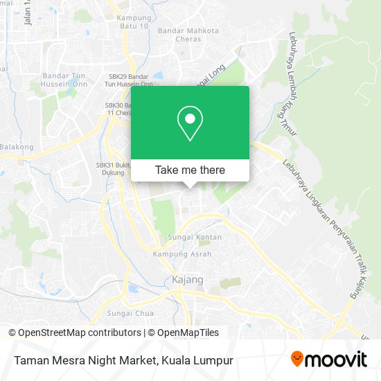 Taman Mesra Night Market map