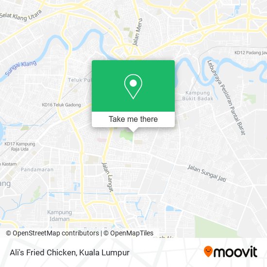Ali's Fried Chicken map