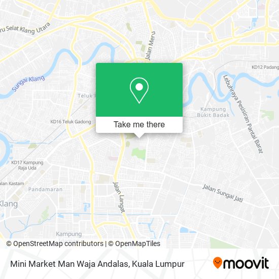 Peta Mini Market Man Waja Andalas