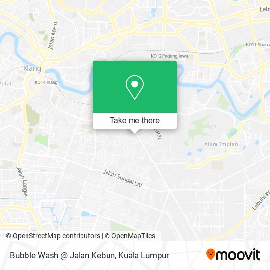 Bubble Wash @ Jalan Kebun map