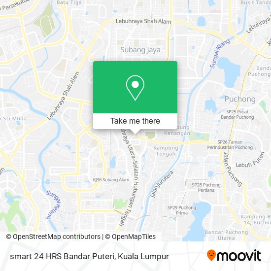 smart 24 HRS Bandar Puteri map
