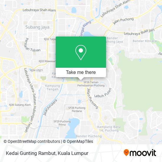 Kedai Gunting Rambut map