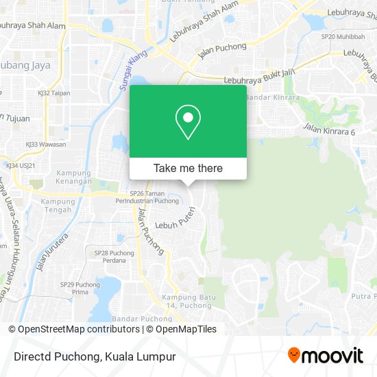 Directd Puchong map