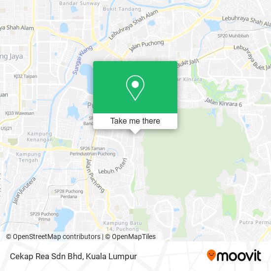 Cekap Rea Sdn Bhd map