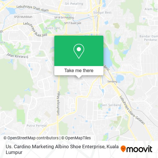 Us. Cardino Marketing Albino Shoe Enterprise map