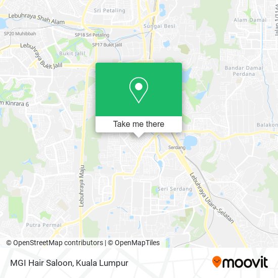 MGI Hair Saloon map