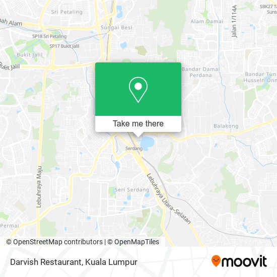 Darvish Restaurant map