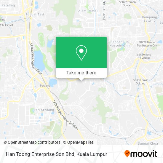 Han Toong Enterprise Sdn Bhd map