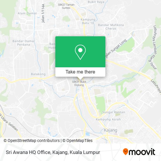 Sri Awana HQ Office, Kajang map