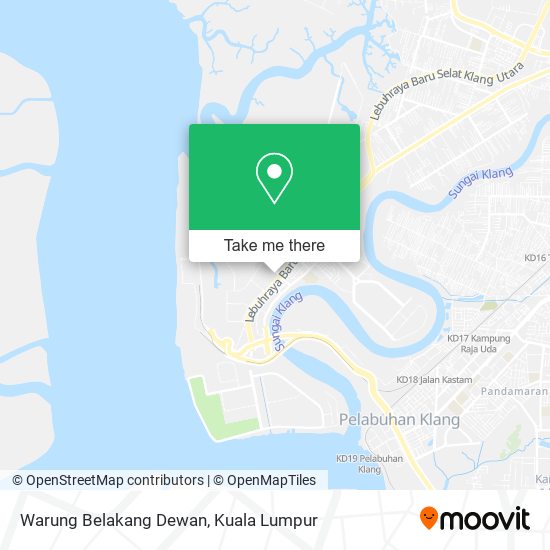 Warung Belakang Dewan map