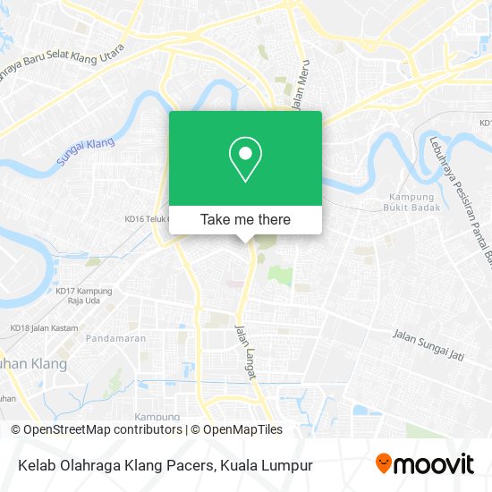 Kelab Olahraga Klang Pacers map