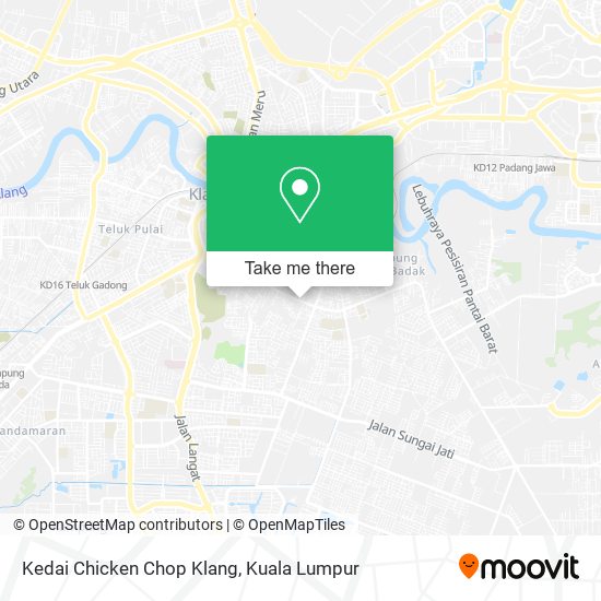 Peta Kedai Chicken Chop Klang