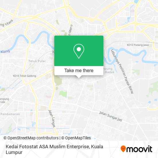 Peta Kedai Fotostat ASA Muslim Enterprise