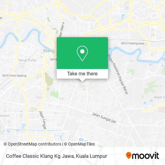 Coffee Classic Klang Kg Jawa map