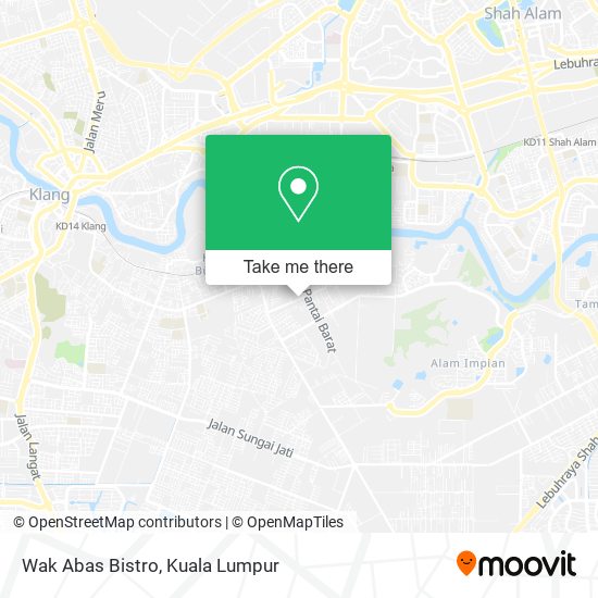 Wak Abas Bistro map