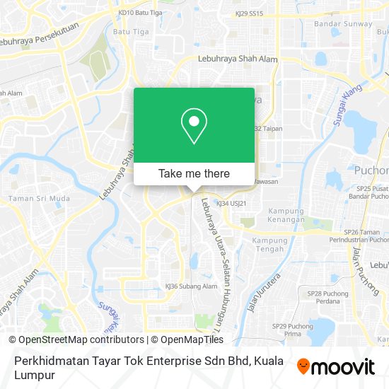 Perkhidmatan Tayar Tok Enterprise Sdn Bhd map
