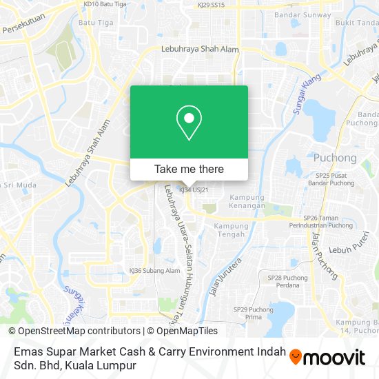 Peta Emas Supar Market Cash & Carry Environment Indah Sdn. Bhd