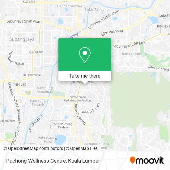 Puchong Wellness Centre map