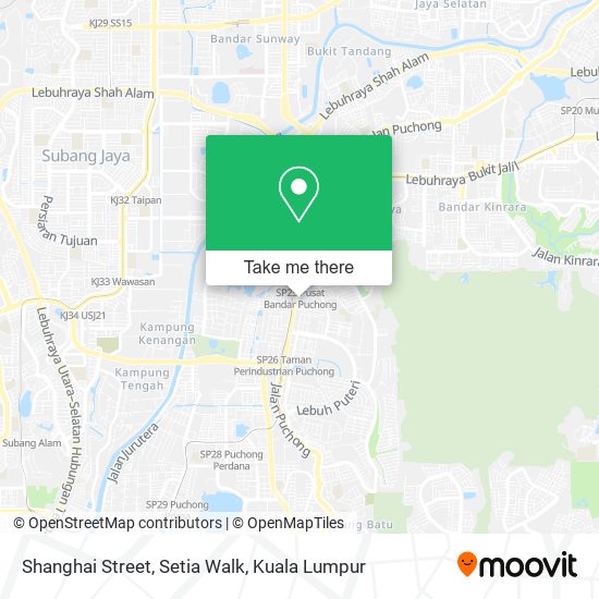 Shanghai Street, Setia Walk map