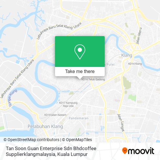 Peta Tan Soon Guan Enterprise Sdn Bhdcoffee Supplierklangmalaysia