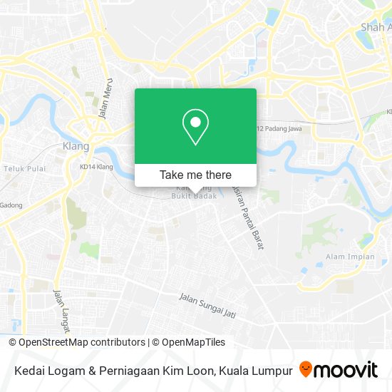 Peta Kedai Logam & Perniagaan Kim Loon