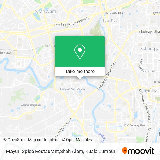 Mayuri Spice Restaurant,Shah Alam map