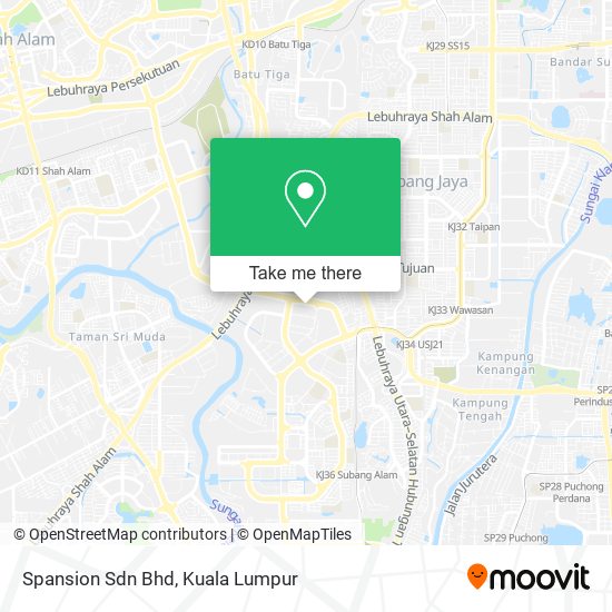 Spansion Sdn Bhd map