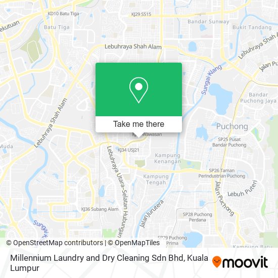 Peta Millennium Laundry and Dry Cleaning Sdn Bhd