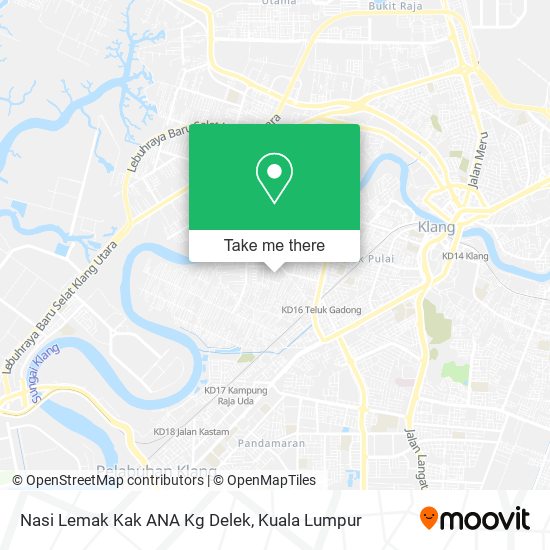 Nasi Lemak Kak ANA Kg Delek map