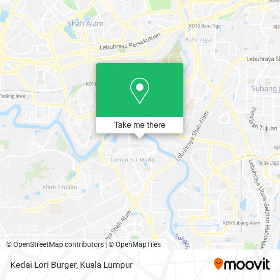 Kedai Lori Burger map