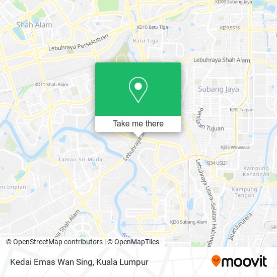 Kedai Emas Wan Sing map