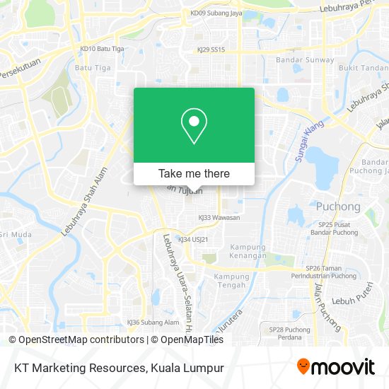 KT Marketing Resources map