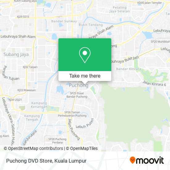 Puchong DVD Store map
