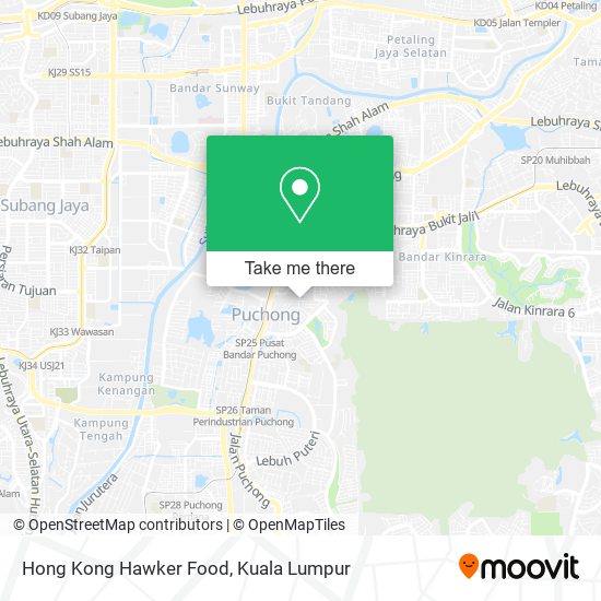 Hong Kong Hawker Food map