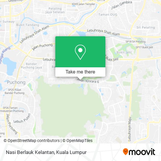 Nasi Berlauk Kelantan map