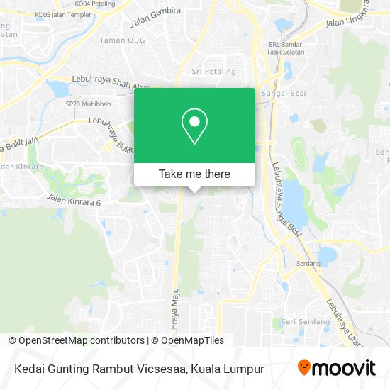 Kedai Gunting Rambut Vicsesaa map