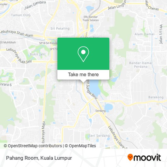 Pahang Room map