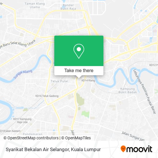 Peta Syarikat Bekalan Air Selangor
