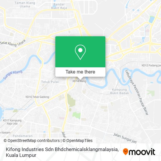 Kifong Industries Sdn Bhdchemicalsklangmalaysia map