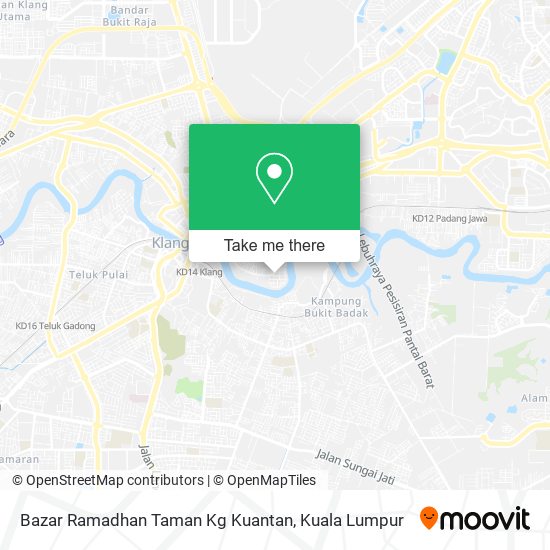 Bazar Ramadhan Taman Kg Kuantan map
