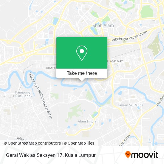 Gerai Wak as Seksyen 17 map