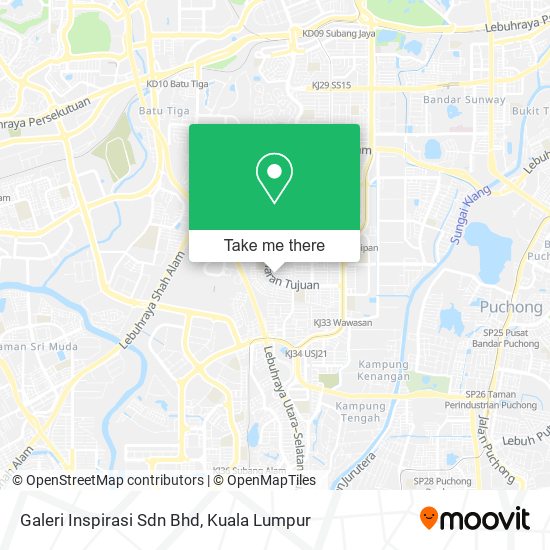 Peta Galeri Inspirasi Sdn Bhd