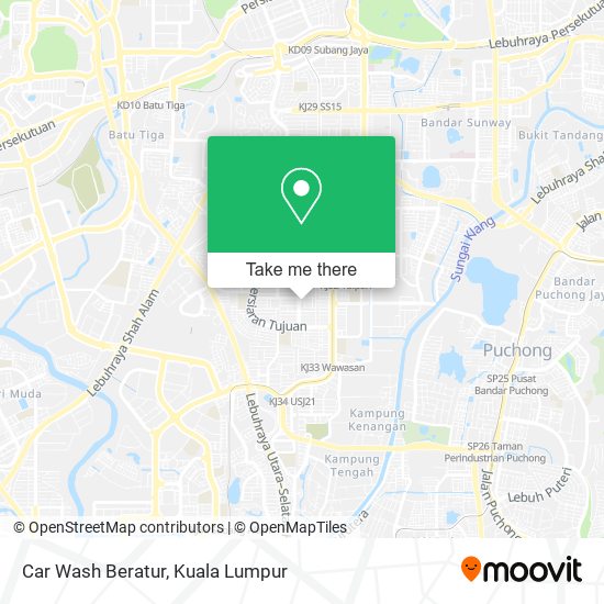 Car Wash Beratur map